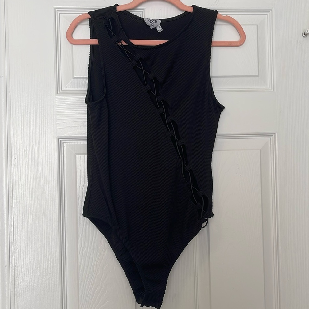 Princess Polly black lace up bodysuit